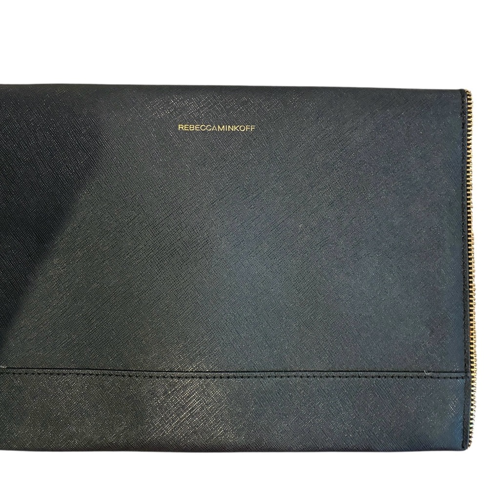 Rebecca Minkoff Leo Saffiano Leather Envelope Clutch - Picture 3 of 7